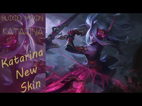 Blood Moon Katarina Skin -  Mid Lane PBE Gameplay - League of Legends