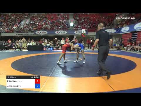 65 Kg 3rd Place Frank Molinaro Titan Mercury Wrestling Club TMWC Vs Jaydin Eierman Titan Mercury W