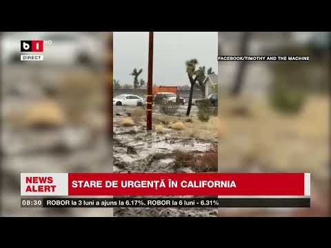 DEZASTRU ÎN SUA. CALIFORNIA, STARE DE URGENȚĂ -  CASE ȘI MAȘINI SUB NĂMOL_Știri B1TV_27 dec. 2025