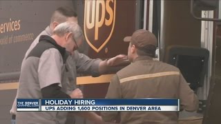 UPS to hire 1,600 Denver holiday workers
