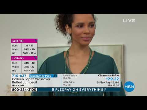 Colleen Lopez Crossover Belted Jumpsuit