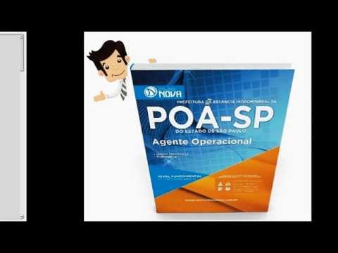 Apostila Concurso Poá 2015 - Agente Operacional