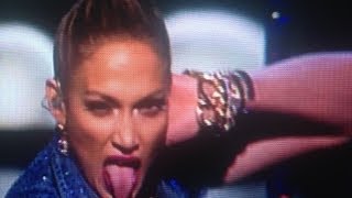 Jennifer Lopez TONGUES Miley Cyrus (I Luh Ya Papi) American Idol