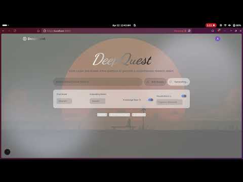Deep Research AI Agent Demo