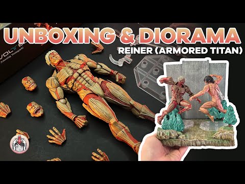 REINER vs EREN DIORAMA | Armored Titan | Amazing Yamaguchi | Attack on Titan | Speed Unboxing | ASMR