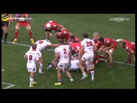 Scarlets v Ulster 12/09/2015 Penalty Try