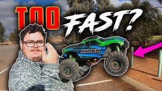 6s Traxxas Maxx insanity with Xmaxx Electronics! (it broke...)