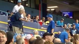 Old Men Fighting Over Baseball - Tampa Bay Rays