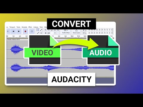 How To Convert Video Files To Audio Audacity | Download FFmpeg Library