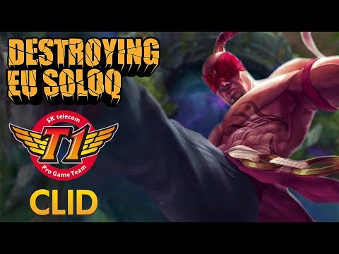 Destroying EU SoloQ: SKT T1 Clid - Lee Sin Jungle - KDA 20/5/14