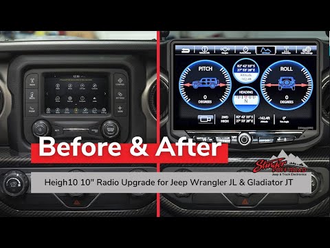 Stock VS HEIGH10 Radio Upgrade for Jeep Wrangler JL & Gladiator JT