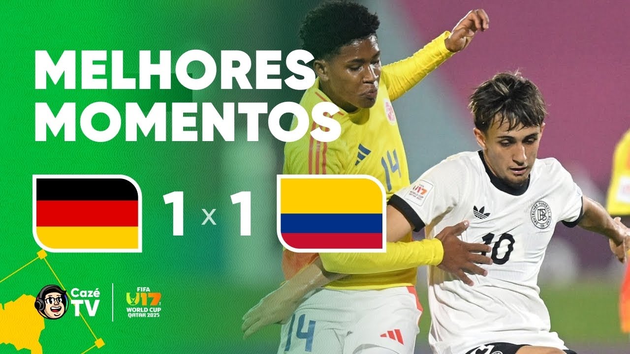 MELHORES MOMENTOS: ALEMANHA 1 X 1 COLÔMBIA | COPA DO MUNDO SUB-17 FIFA™ 2025 | FASE DE GRUPOS