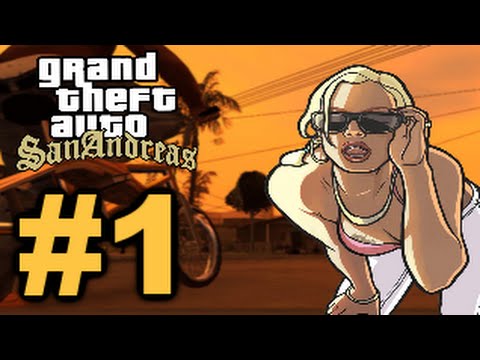 GTA San Andreas Walkthrough w/ Cheats (Commentary) Part 1 - CJ's Back Home