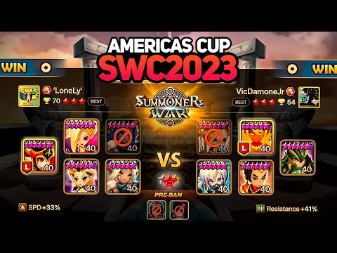 LONELY vs VIC (BO3). SWC2023 AMERICAS CUP Preliminary Day 3 - Summoners War