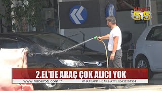 Samsun’da ikinci el oto pazarı sinek avlıyor
