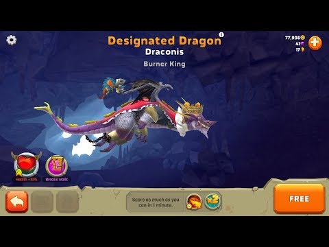 (King) Draconis New Tournament (Highscore in 1 min) - Hungry Dragon