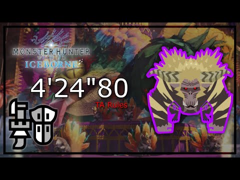 Tempered Furious Rajang - 4'24 | TA Rules Gunlance Solo #2 | MHWI PC