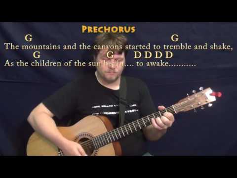 Going to California (Led Zeppelin) Guitar Lesson Chord Chart with Chords/Lyrics