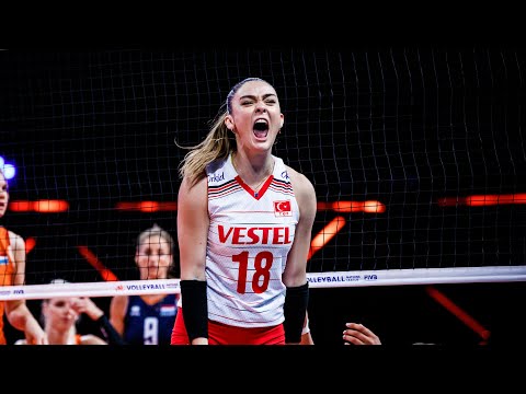 Zehra Gunes | She is Not Only Beautiful, She is Also Super Talented | Women's VNL 2021 thumnail