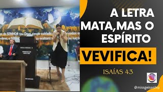 A letra mata, mas o Espírito verifica.❤️‍🔥❤️‍🔥