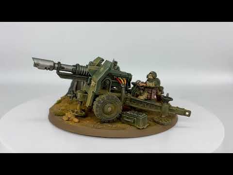 2x Cadian Heavy Lascannon Field Ordnance Battery - 360 view