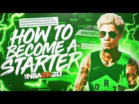 HOW TO BECOME A STARTER IN NBA 2K20 • BECOME A STARTER IN 5 GAMES WITH THIS FAST AND EASY METHOD...