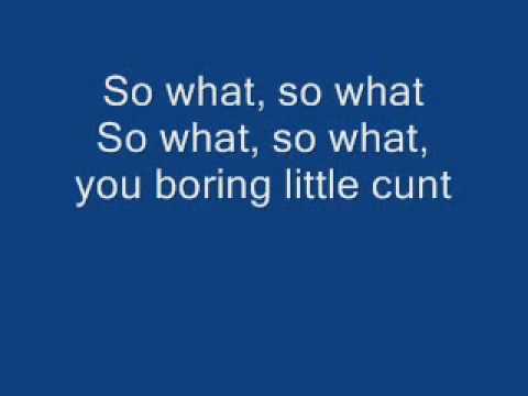 Metallica - So What With Lyrics