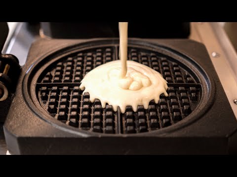 크림치즈와 우유 생크림의 만남, 크림치즈와플┃Cream Cheese Waffle┃Korean Street Food