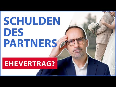 Hafte ich für die Schulden meines Ehepartners? Muss ich eine Gütertrennung vereinbaren?