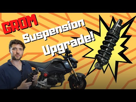 We secretly upgrade the rear shock on our customer's Honda GROM!