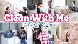 CLEAN WITH ME | NIGHT TIME ROUTINE | CLEANING MOTIVATION