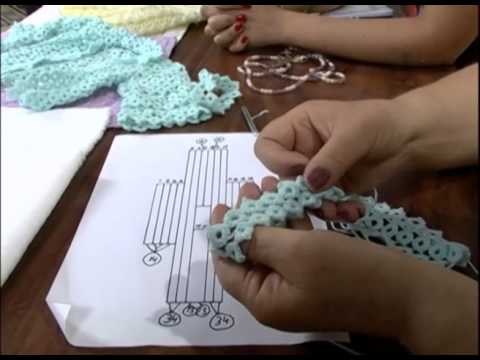 Mulher.com - 08/11/2012 - Irene Mauzer - Casaquinho de Bebê de Frivolitté 02