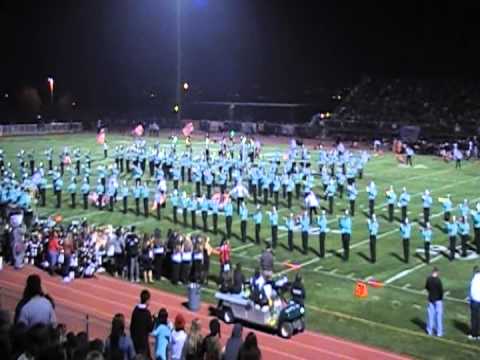 Santiago High School Band Half Time Show - Flute Accident