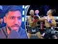 DISGRACE Amir Khan TRASHES PILE OF S T Andrew Tate FIGHT LEAVES ARENA
