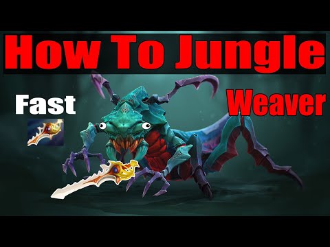 DoTa 2 How To Jungle Weaver Patch 7.28 Fast Divine Rapier