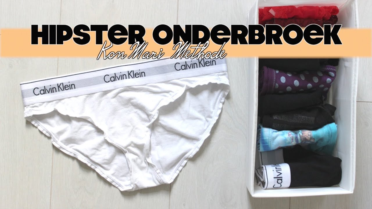Hipster onderbroek vouwen TUTORIAL | Marie Kondo | KonMari methode