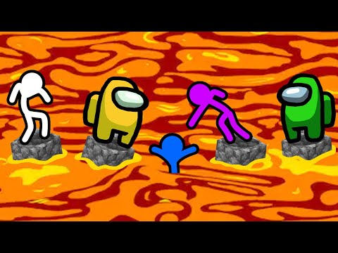 Stickman VS Among Us - Floor Is Lava - AVM Shorts Animation