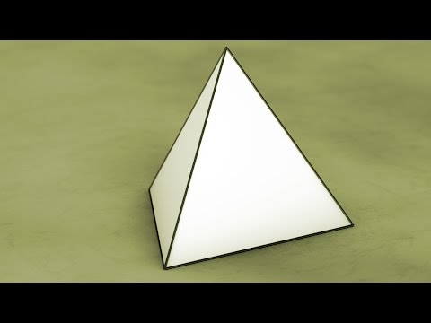 Solid Shapes And Their Nets: Tetrahedron / Тетраедр / Тетраэдр