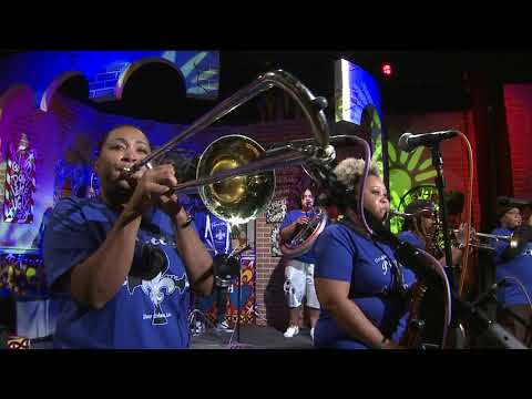 Original Pinettes Brass Band performs 