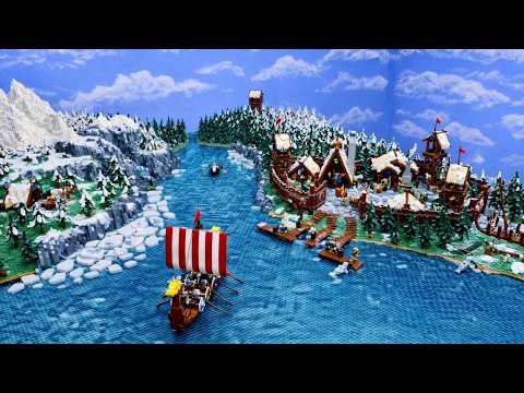 Building a Giant LEGO Winter Model | LEGO Viking World