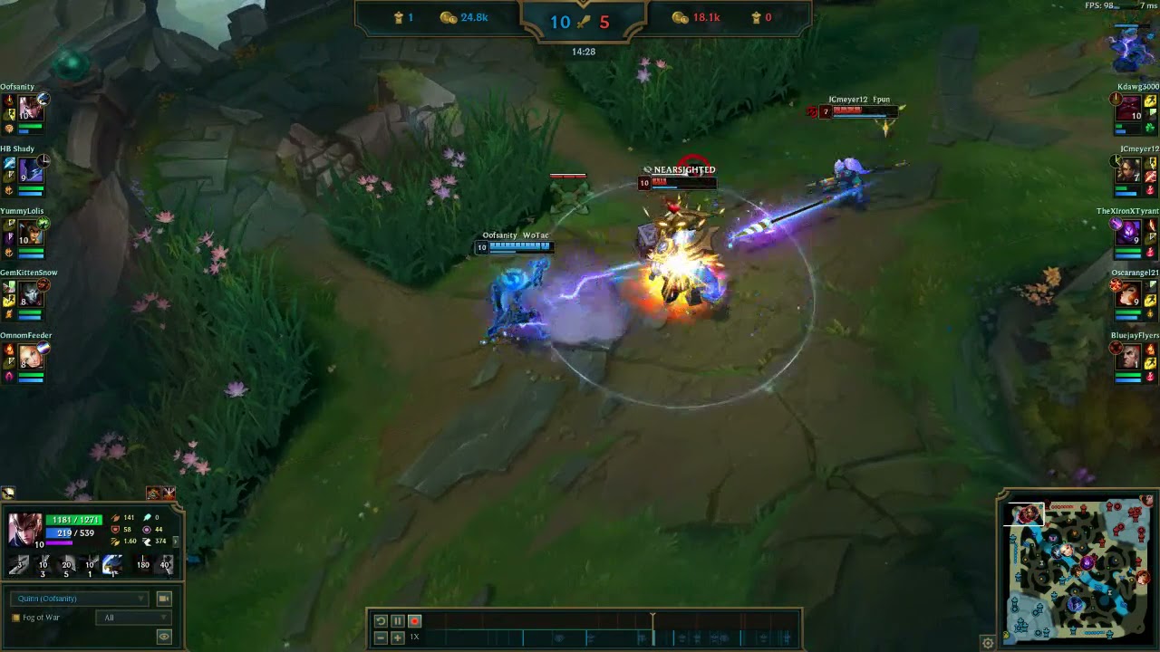 Ornn's R Cancel with Quinn' E