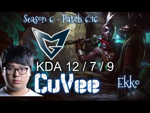 SSG CuVee EKKO vs POPPY Top - Patch 6.16 KR Ranked | League of Legends