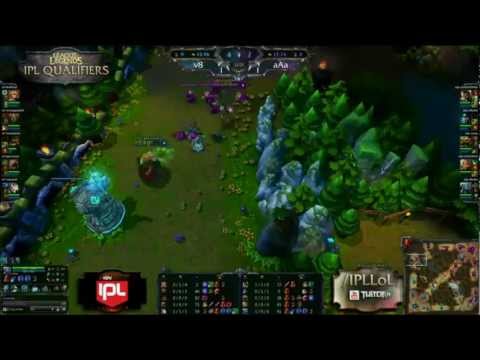 v8esports vs aAa Final Game 3 - IGN IPL 4 LoL Online Qualifier