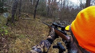 BUCK RUNS RIGHT UP TO ME! How To Hunt For Whitetail Bucks in Gun Season  Pressured Deer Hunting 2019
