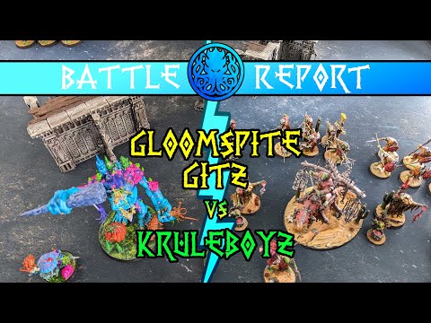 Kruleboyz vs Gloomspite Gitz! Age of Sigmar | 2000 Point Battle Report!