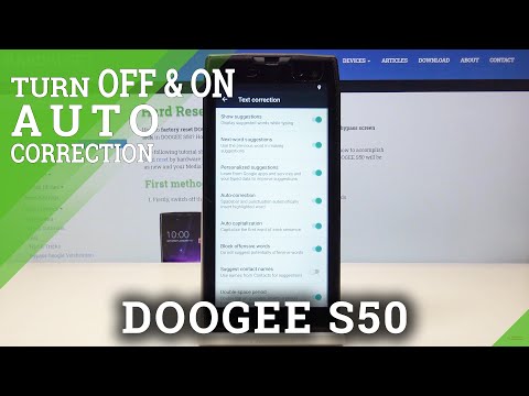 How to Enable Auto Correction in Doogee S50 - Text-replacement Feature