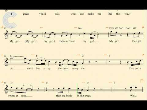 Flute - My Girl - The Temptations - Sheet Music, Chords, & Vocals