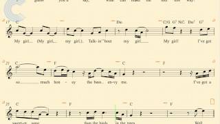 Flute - My Girl - The Temptations - Sheet Music, Chords, & Vocals