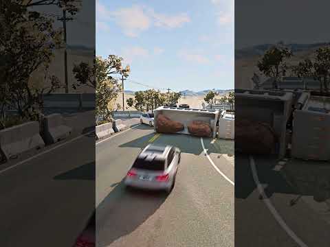 Realistic Highway Car Crashes #20
