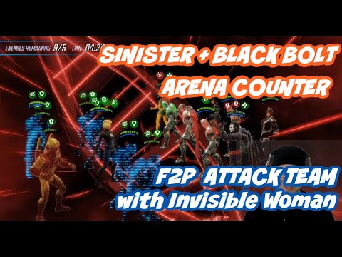 How to Counter Sinister + Black Bolt teams in Arena